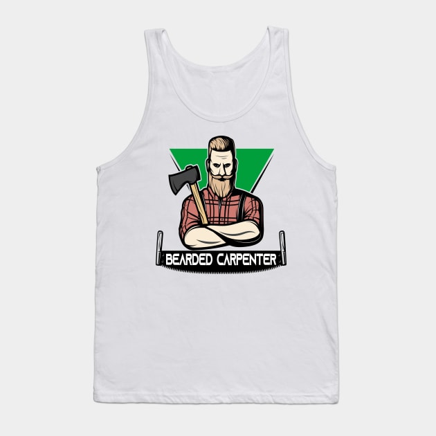 Bearded Carpenter Tank Top by care store